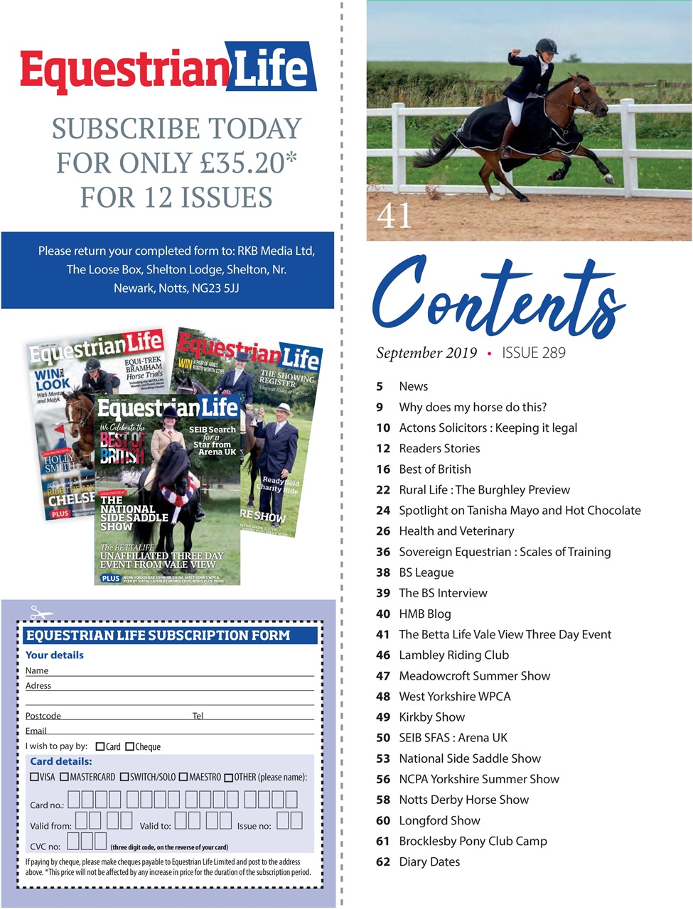 Equestrian Life Magazine Preview Pages