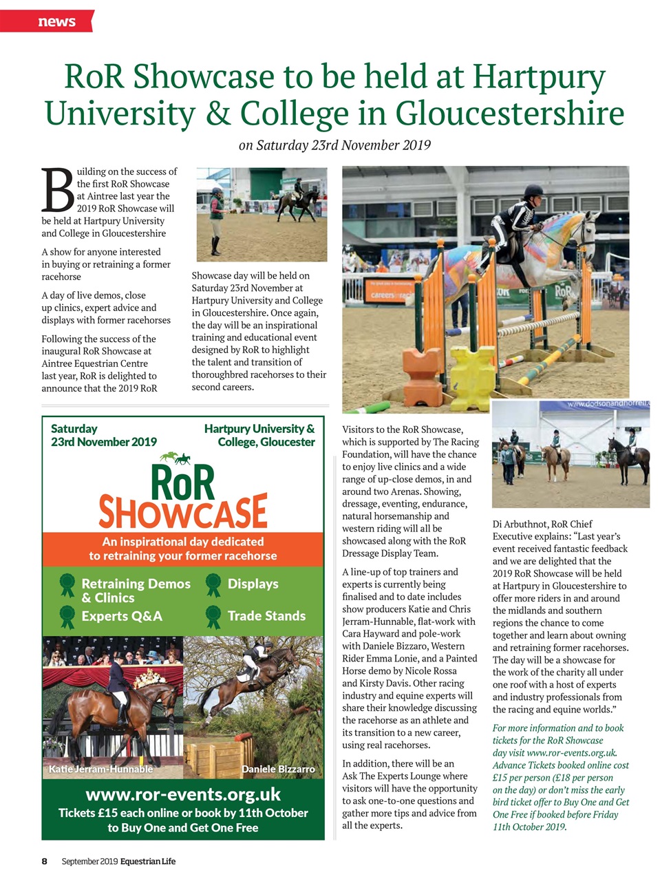 Equestrian Life Magazine Preview Pages