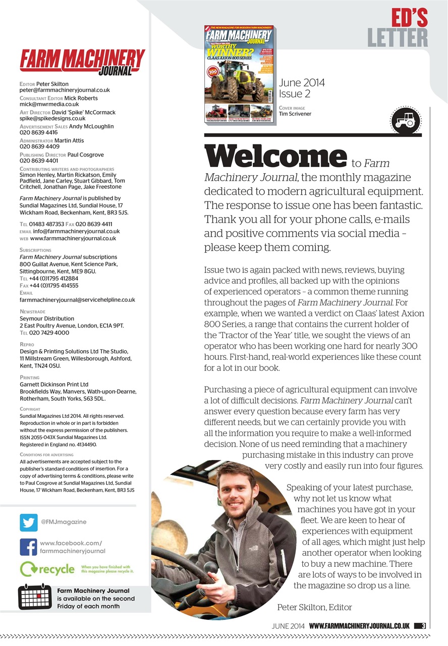 Farm Machinery Journal Preview Pages
