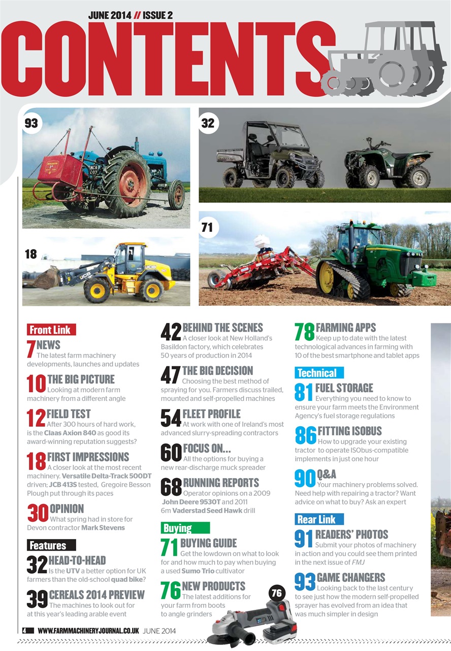 Farm Machinery Journal Preview Pages