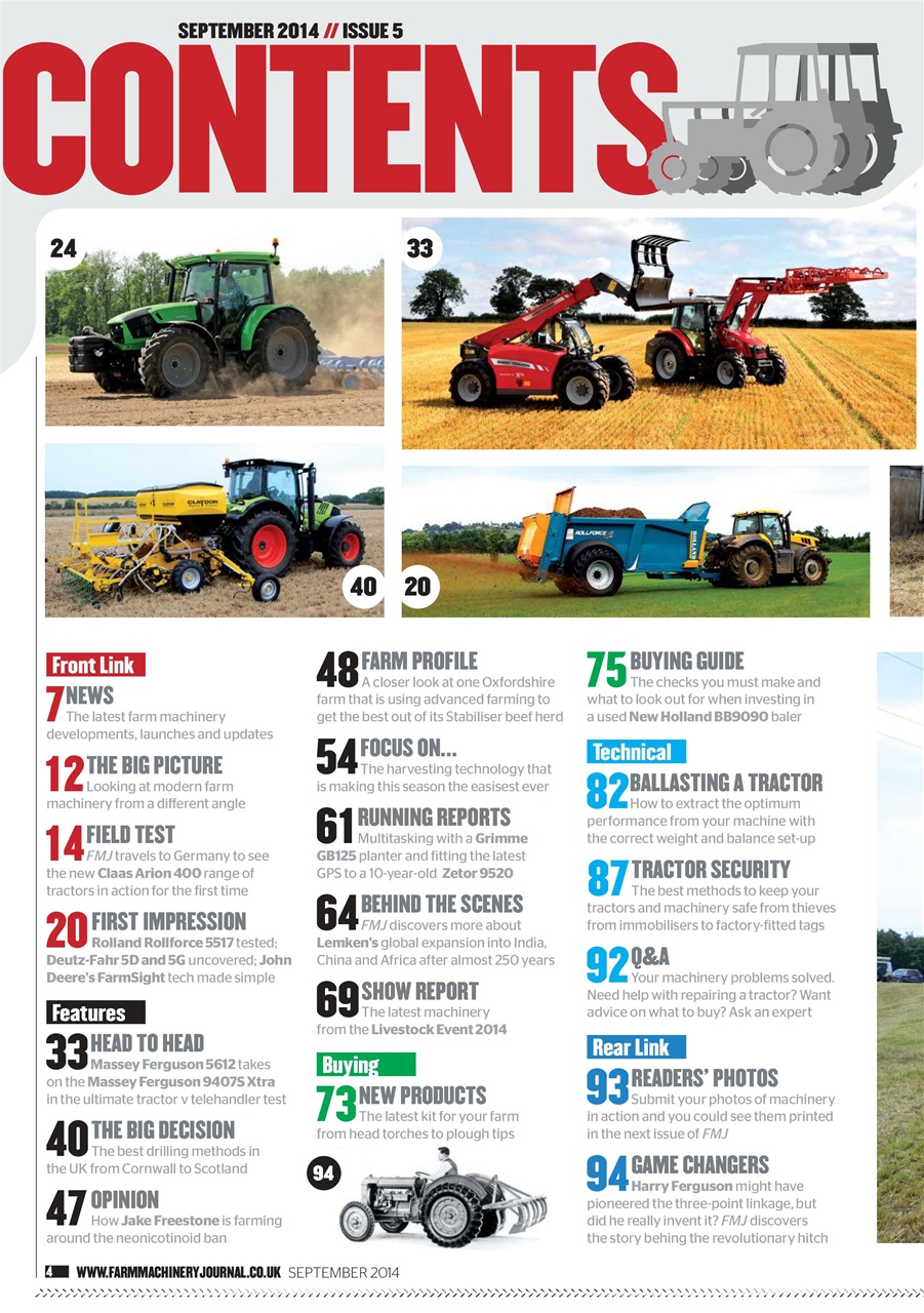 Farm Machinery Journal Preview Pages