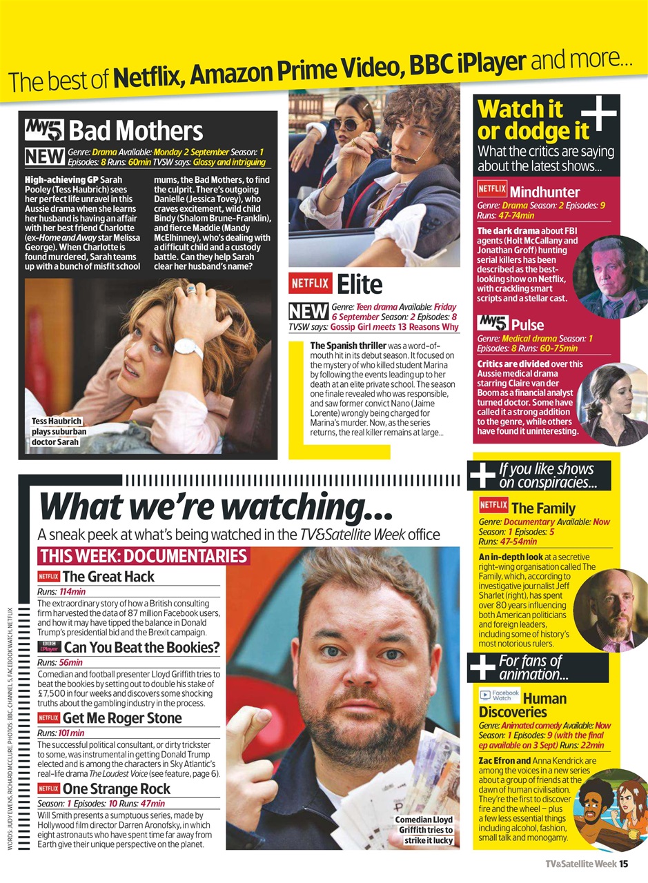 TV & Satellite Week Preview Pages