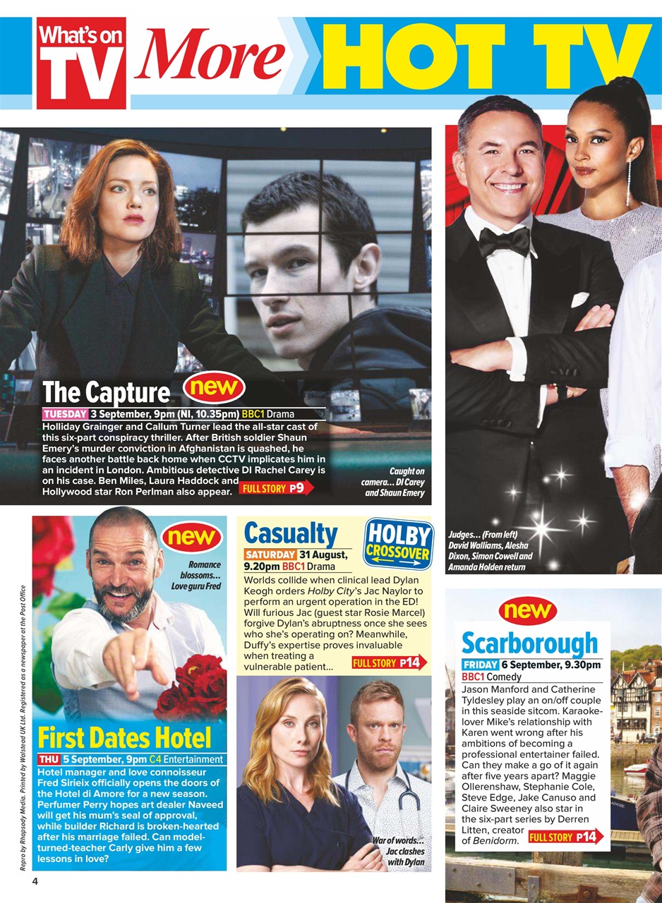 What's on TV Preview Pages