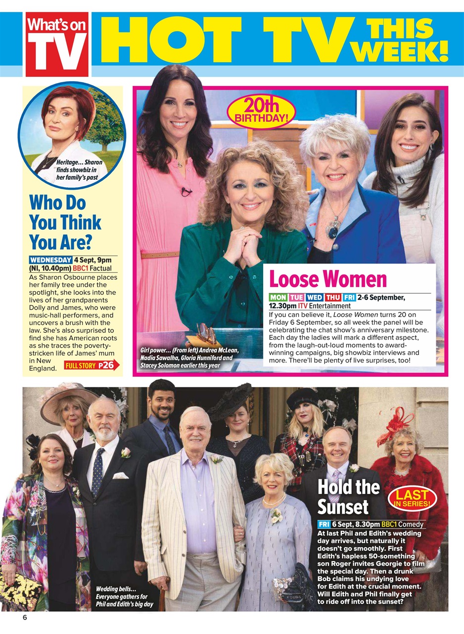 What's on TV Preview Pages