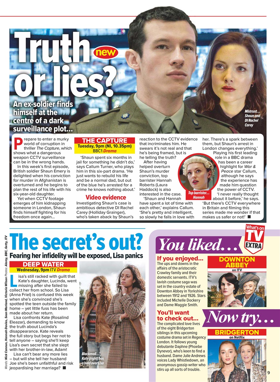 What's on TV Preview Pages