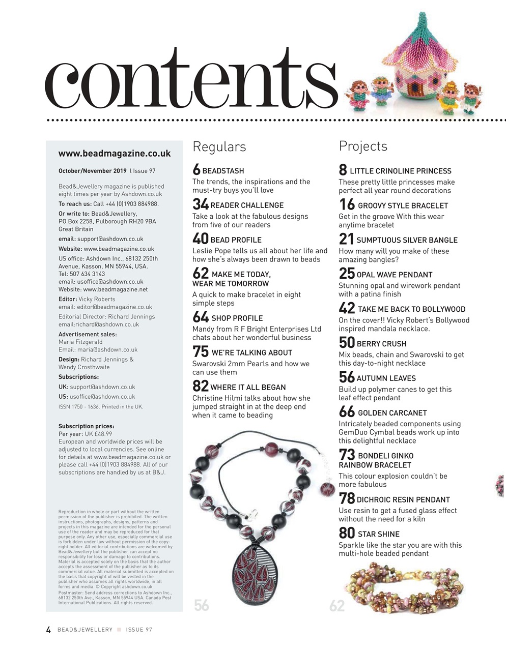 Bead & Jewellery Magazine Preview Pages