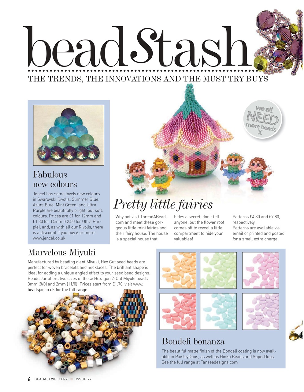 Bead & Jewellery Magazine Preview Pages