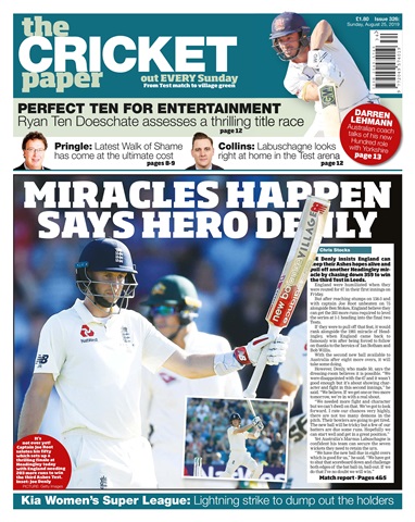 The Cricket Paper issue 25th August 2019