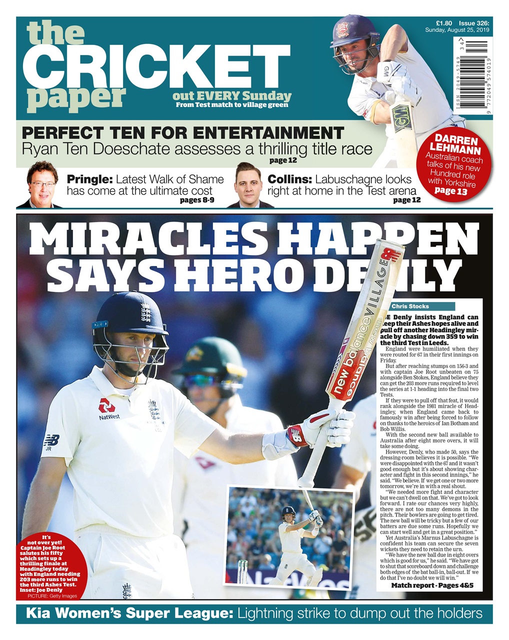 The Cricket Paper Preview Pages