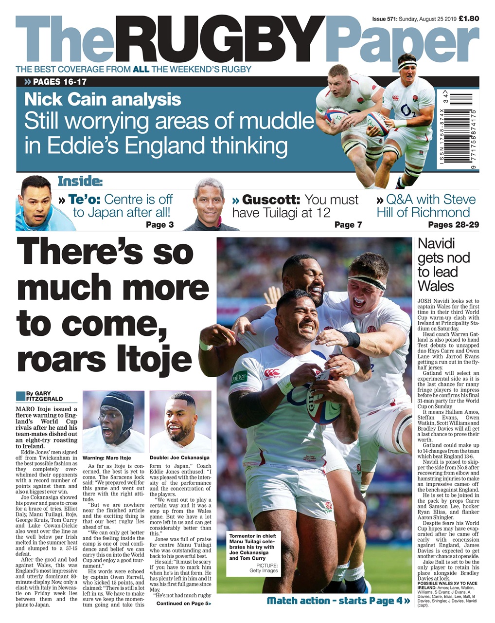 The Rugby Paper Preview Pages