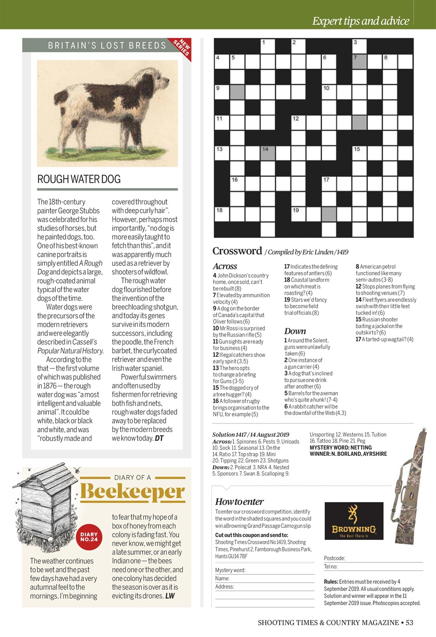 Shooting Times & Country Preview Pages