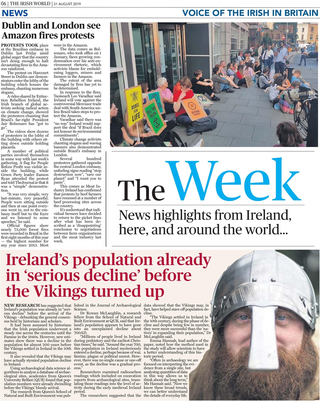 Irish World Preview Pages