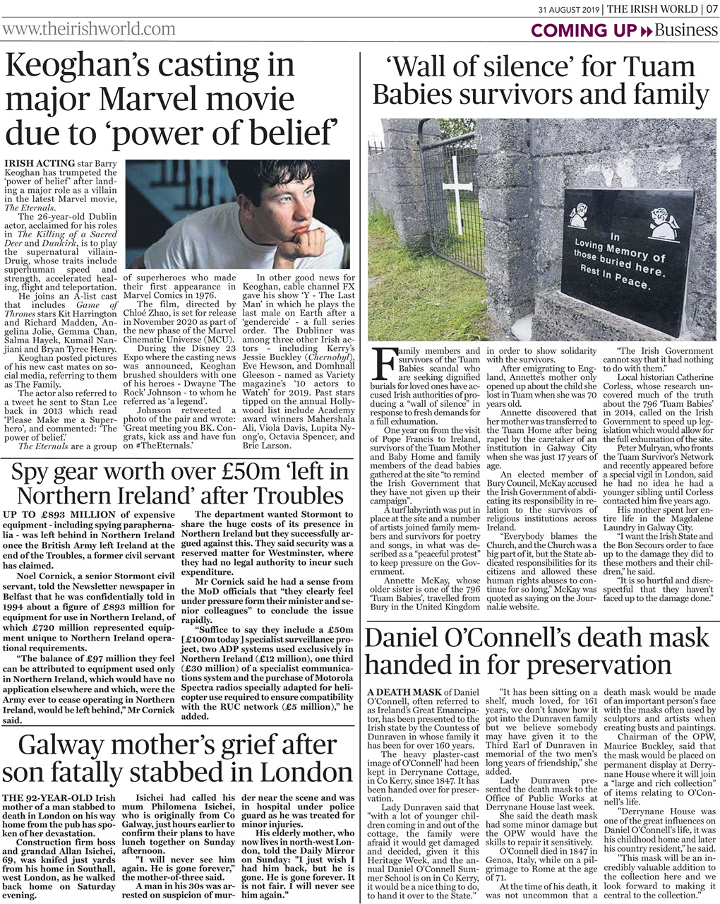 Irish World Preview Pages