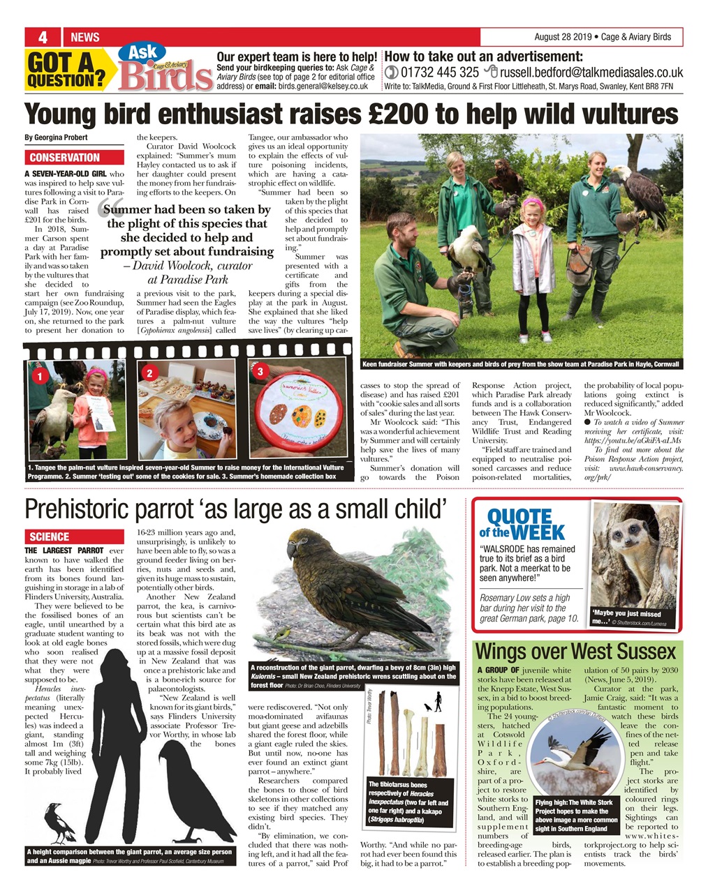 Cage & Aviary Birds Preview Pages