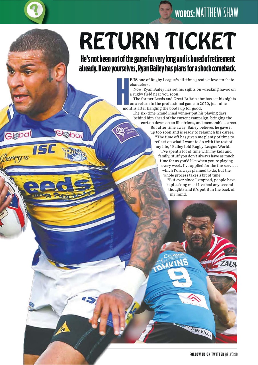 Rugby League World Preview Pages