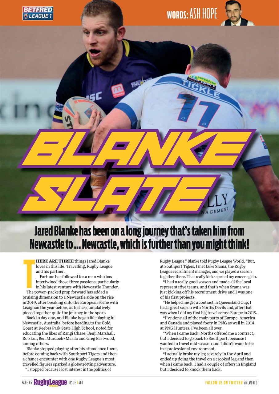 Rugby League World Preview Pages