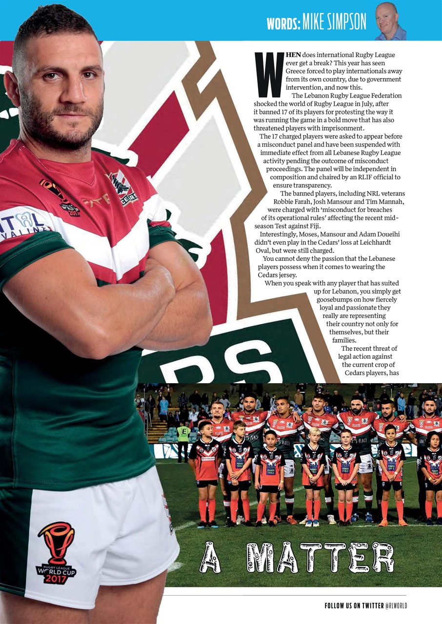 Rugby League World Preview Pages