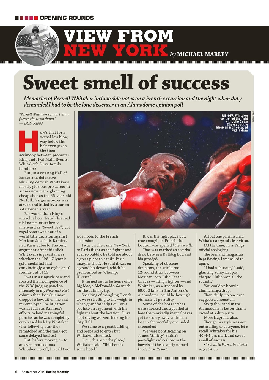 Boxing Monthly Preview Pages