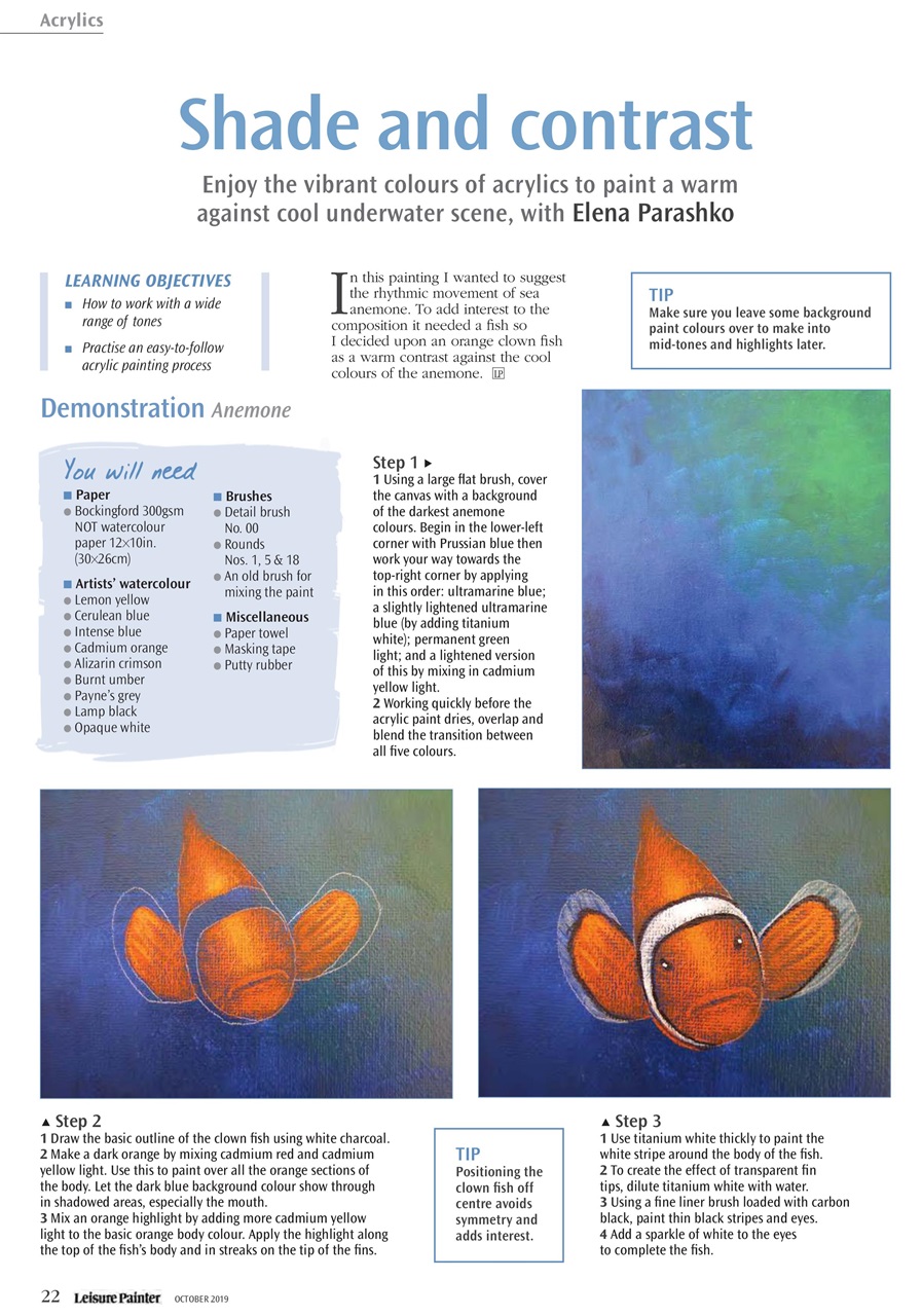 Leisure Painter & The Artist Preview Pages