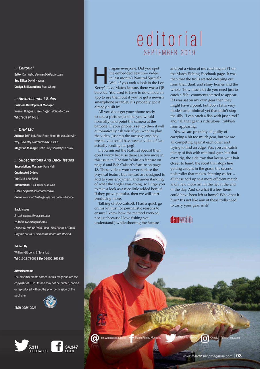 Match Fishing Preview Pages