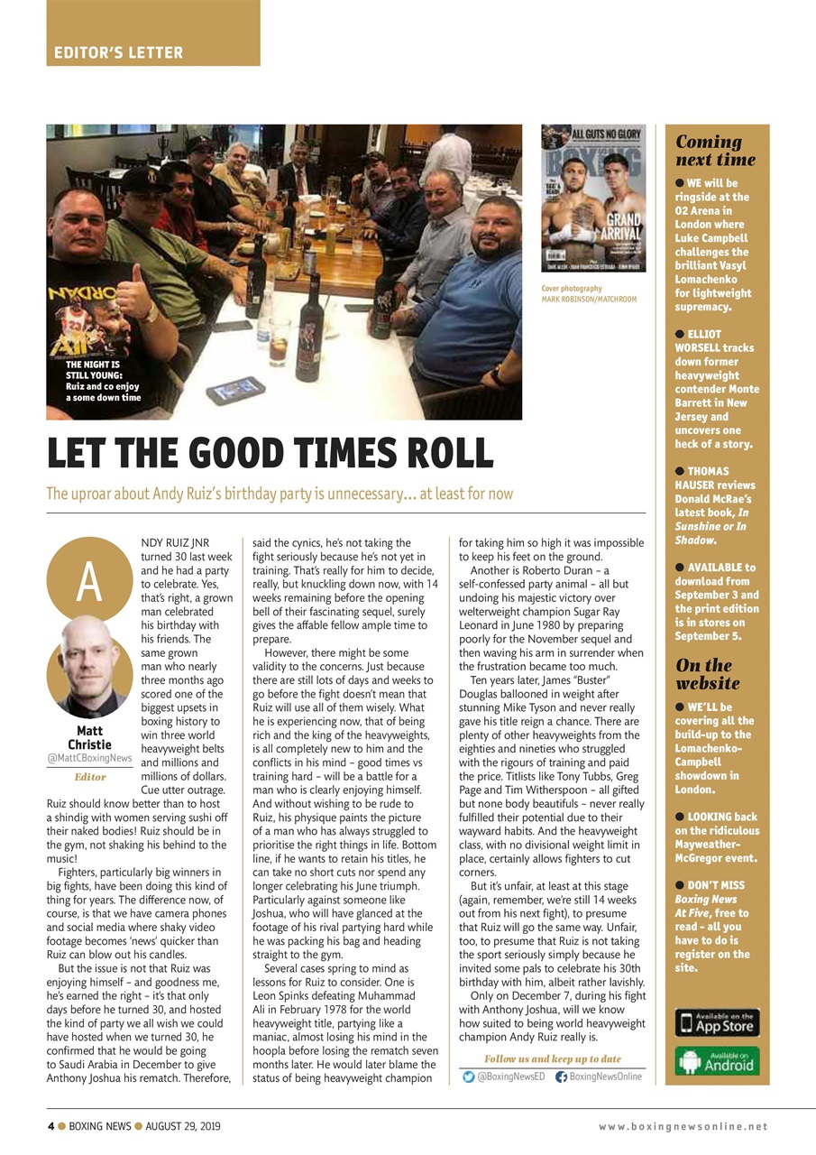 Boxing News Preview Pages