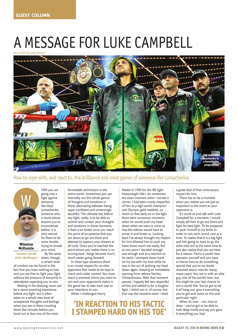 Boxing News Preview Pages
