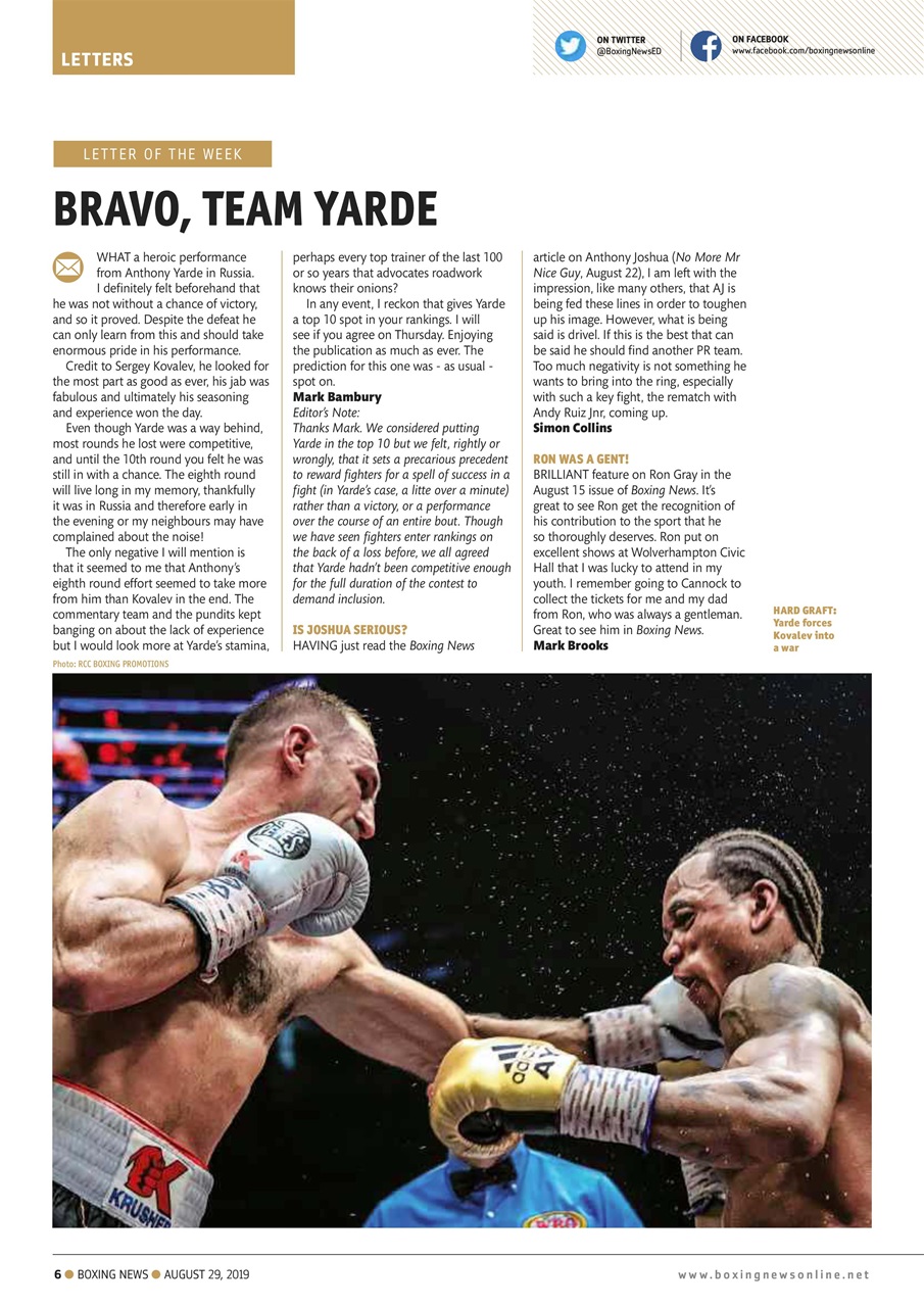Boxing News Preview Pages