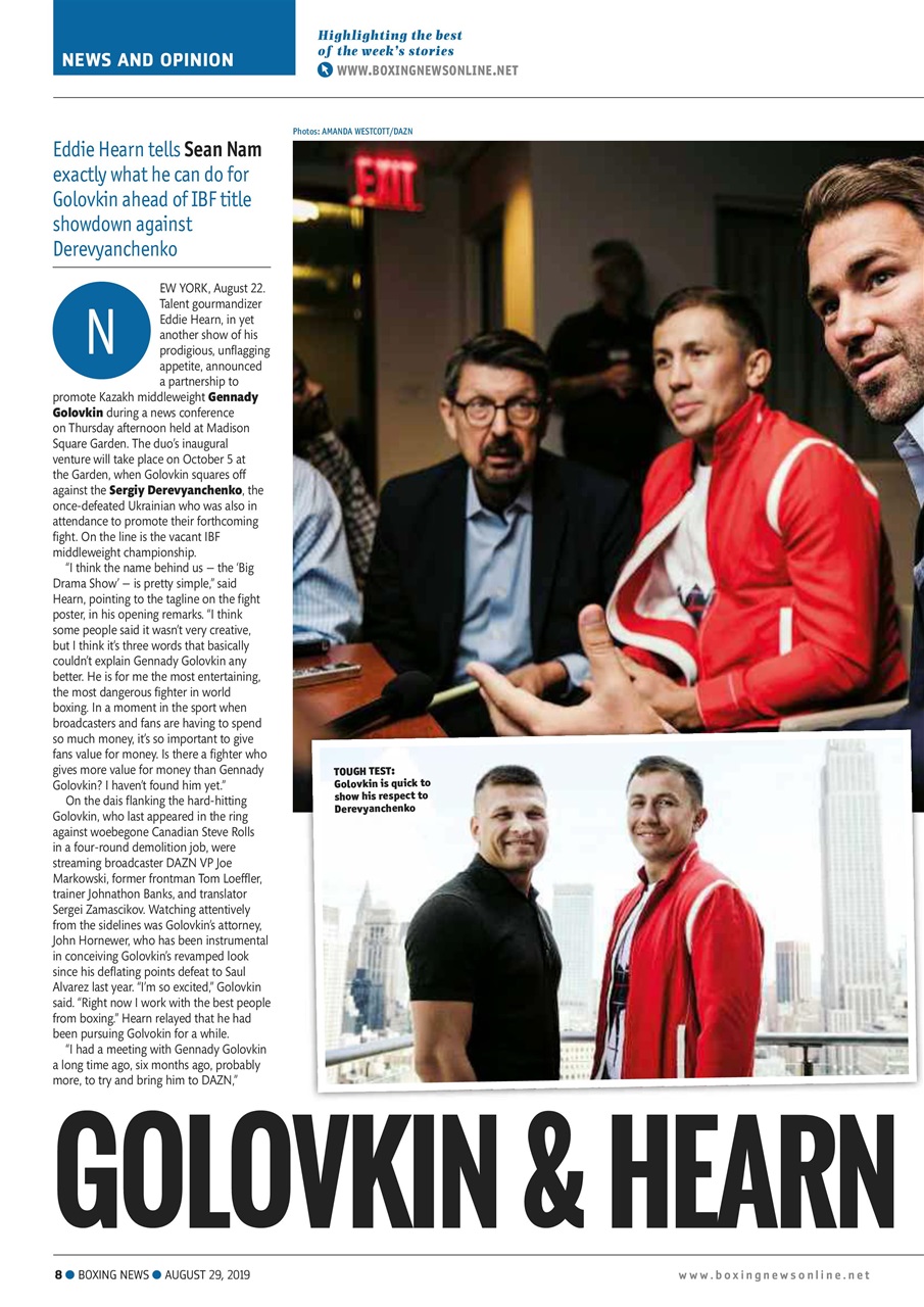 Boxing News Preview Pages
