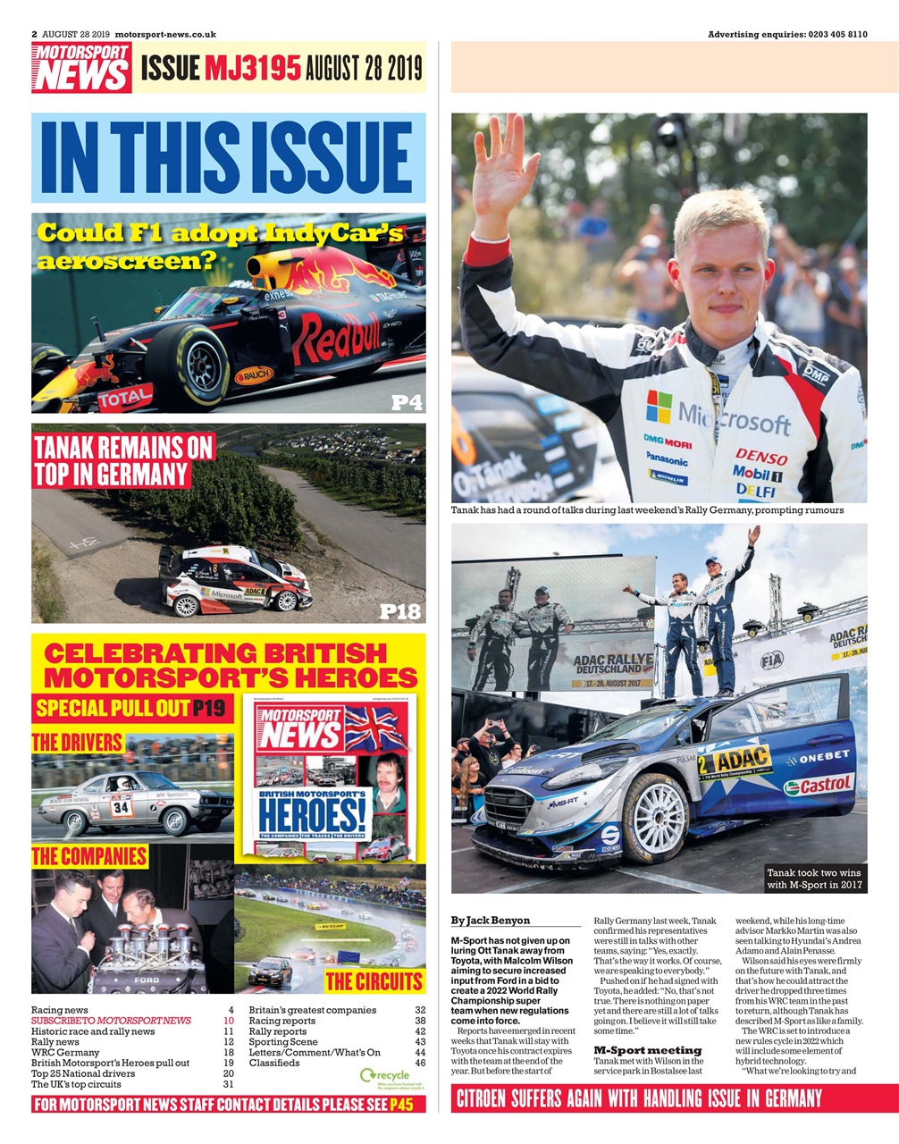 Motorsport News Preview Pages