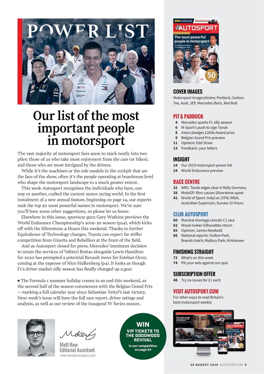 Autosport Preview Pages