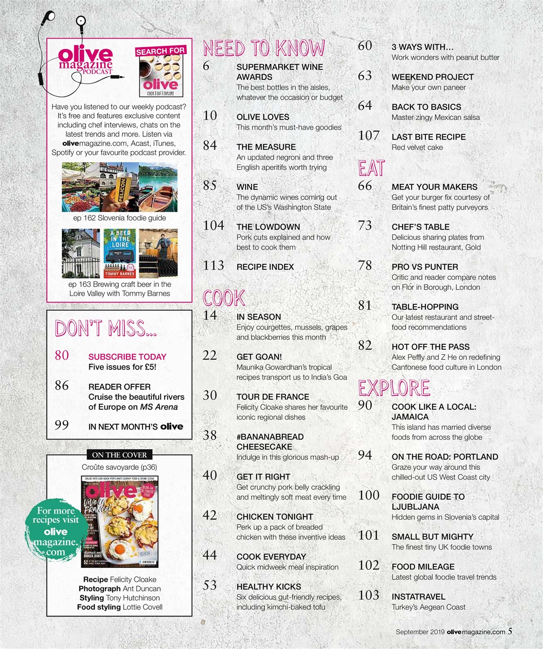 Olive Magazine Preview Pages