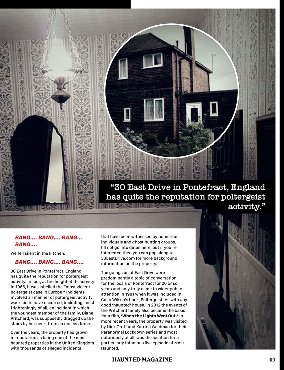 Haunted Magazine Preview Pages