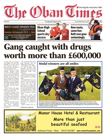 The Oban Times & Lochaber Times issue 29th August 2019
