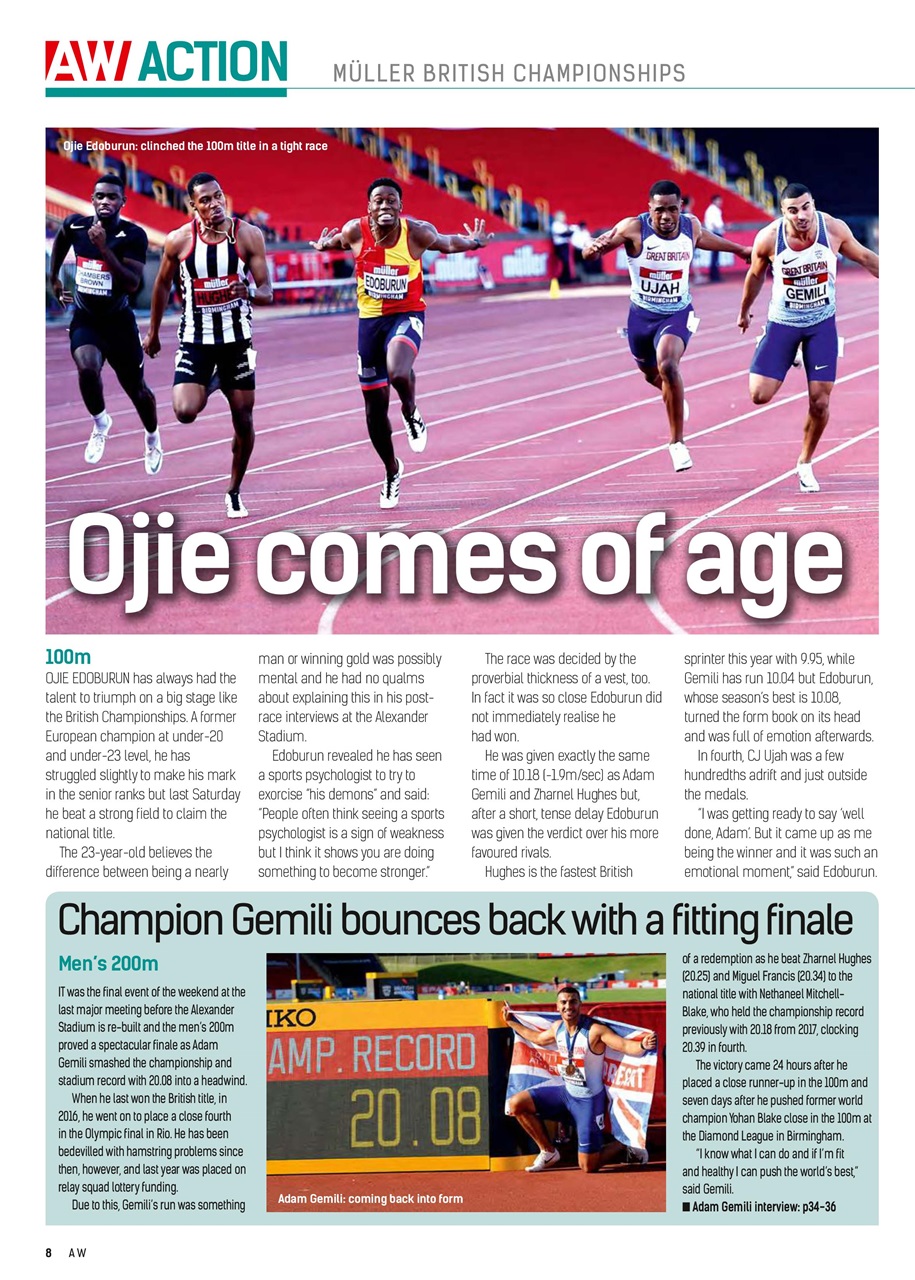 AW – Athletics Weekly Magazine Preview Pages