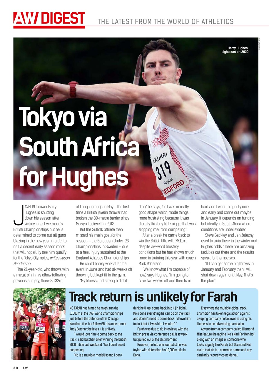 AW – Athletics Weekly Magazine Preview Pages