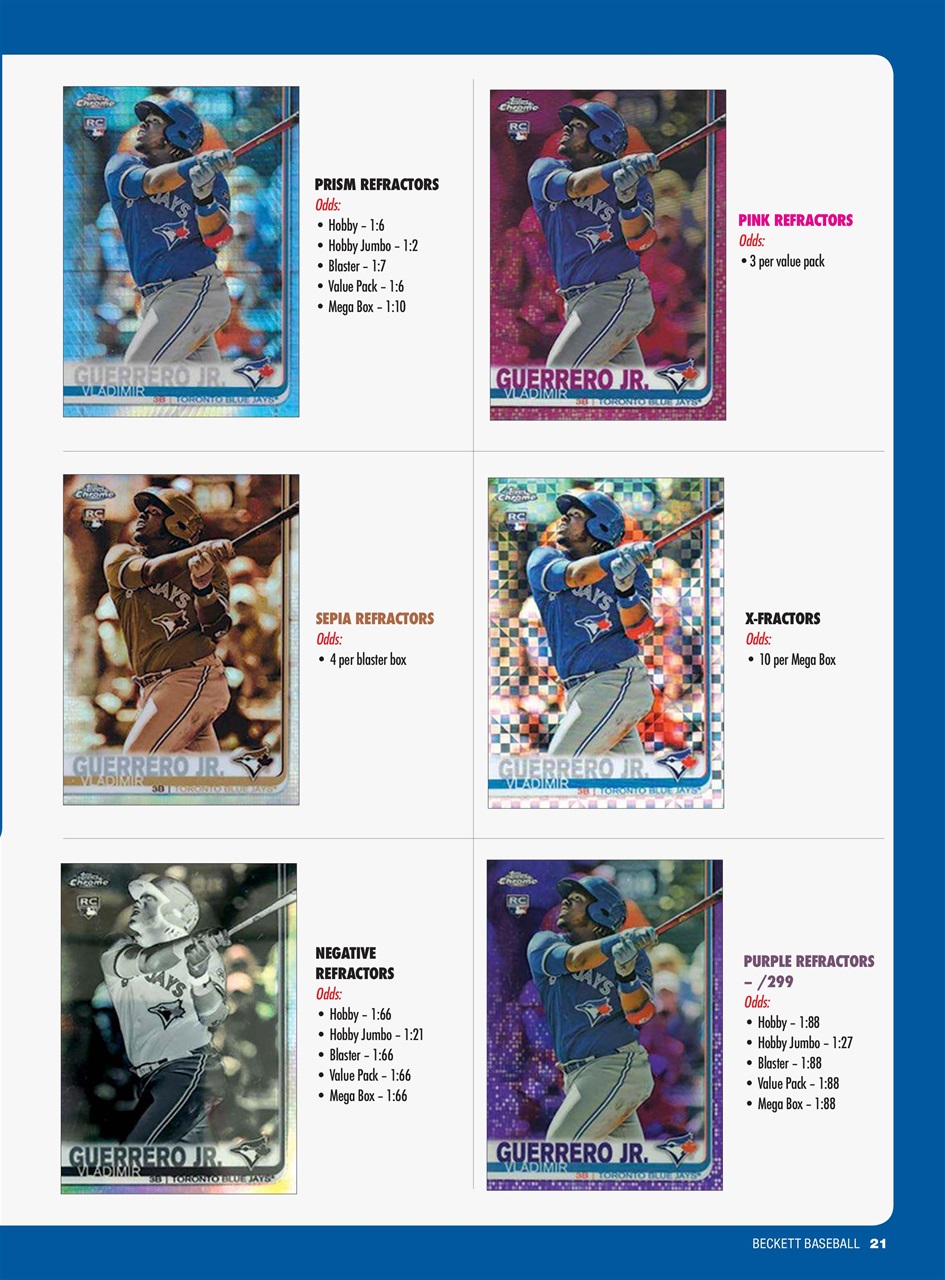 Beckett Baseball Magazine Preview Pages