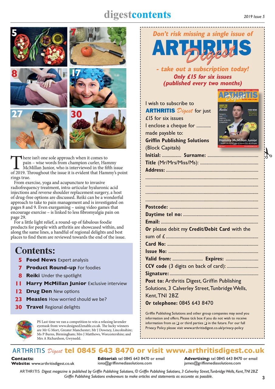 Arthritis Digest Preview Pages