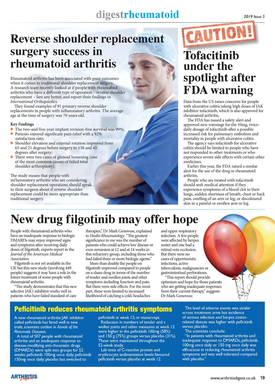 Arthritis Digest Preview Pages