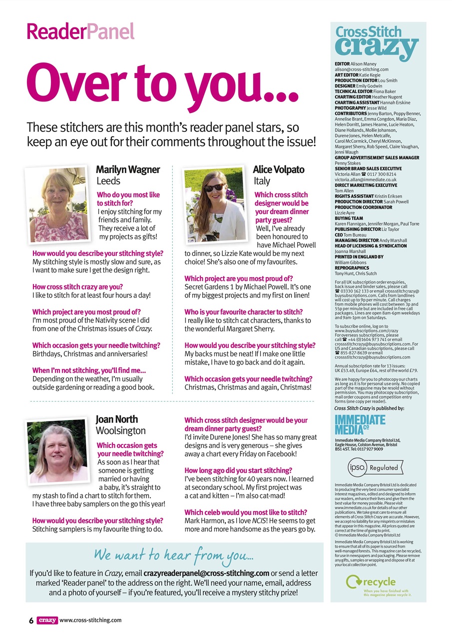 Cross Stitch Crazy Preview Pages