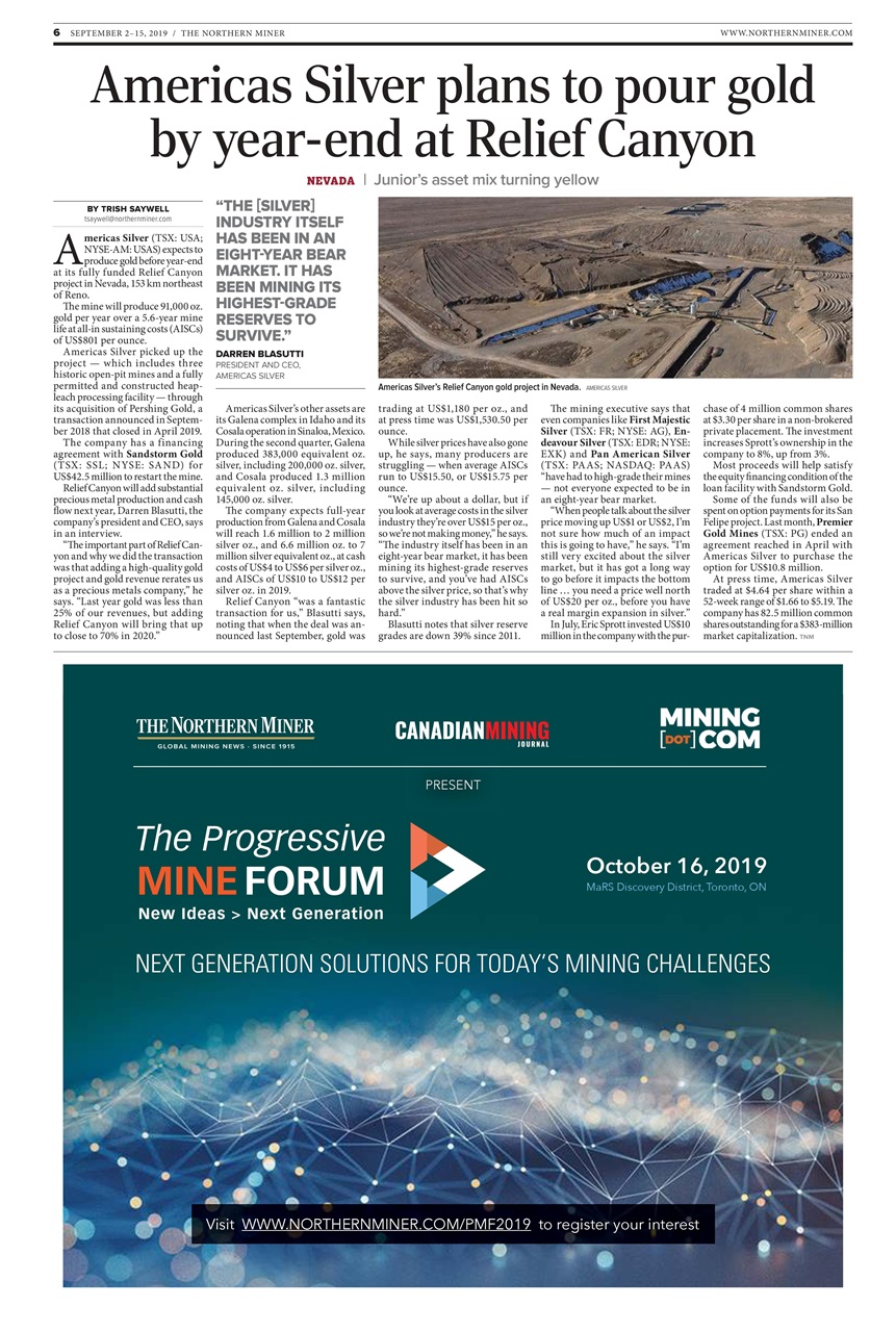 The Northern Miner Preview Pages