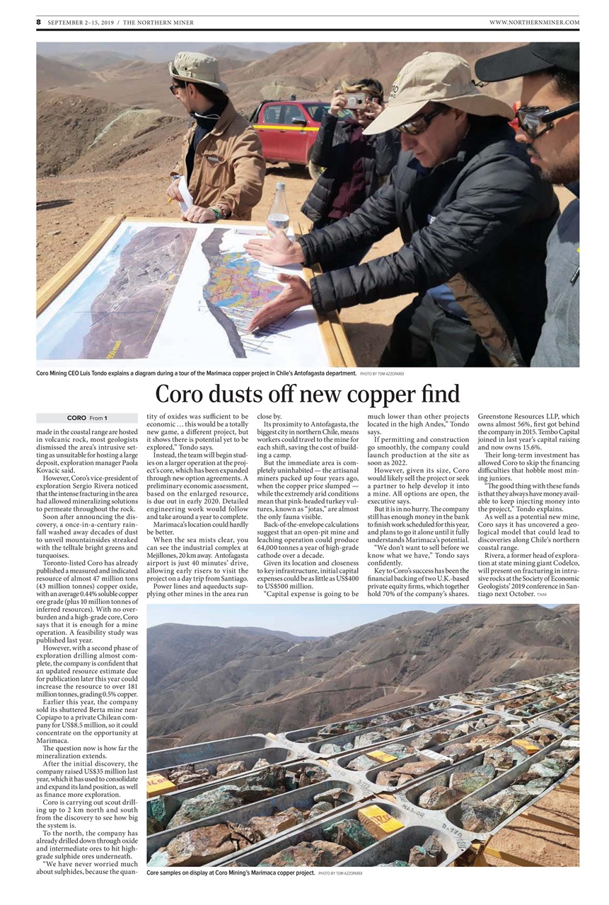 The Northern Miner Preview Pages