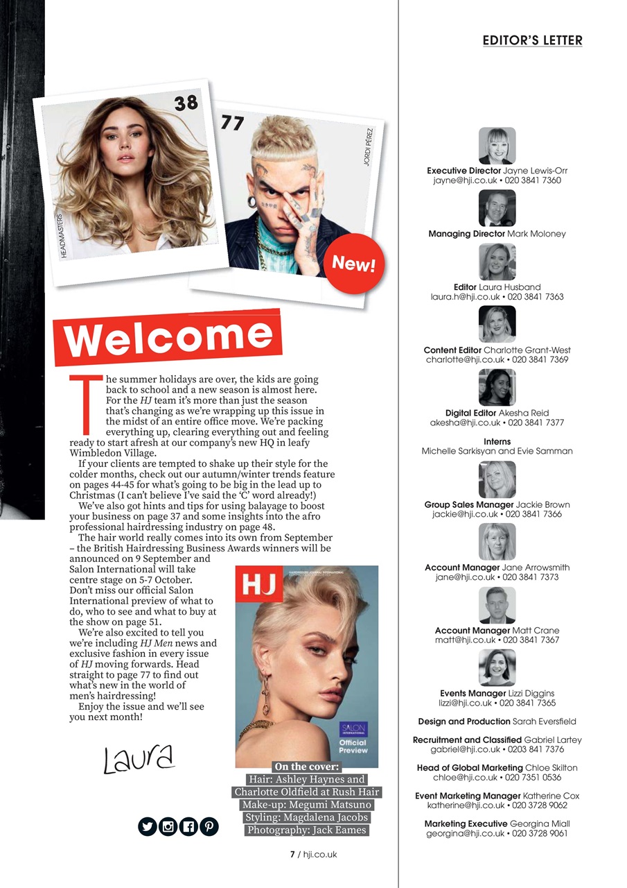Hairdressers Journal Preview Pages