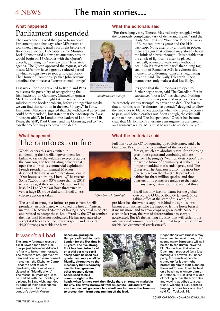 The Week Preview Pages