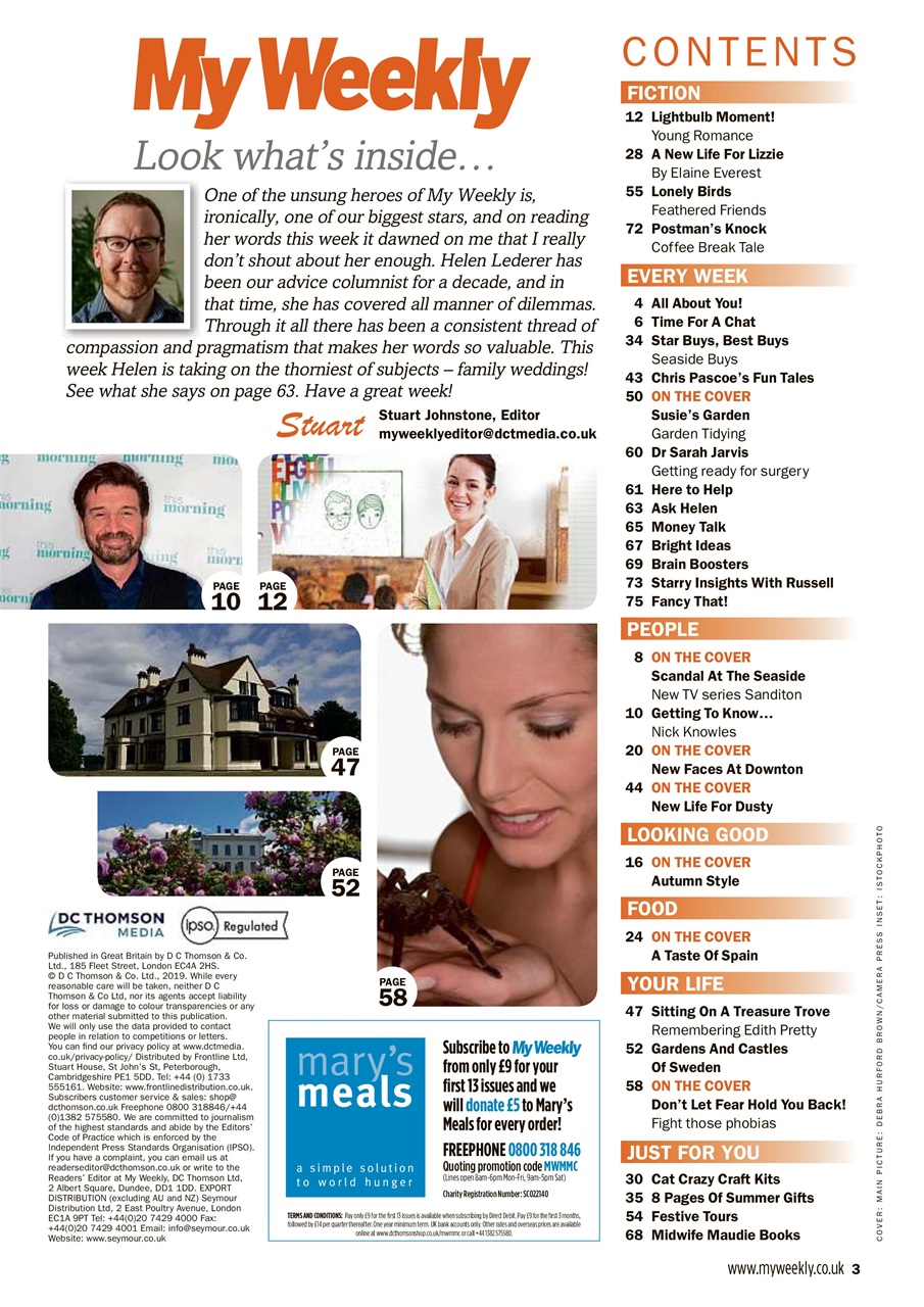 My Weekly Preview Pages