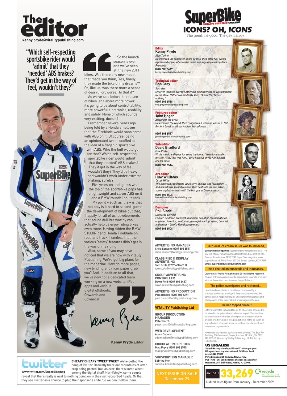 Superbike Magazine Preview Pages