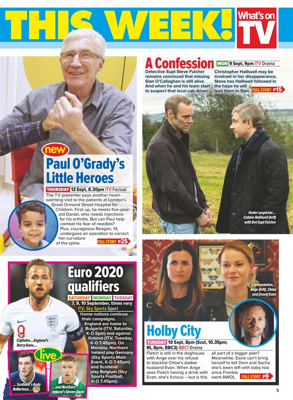 What's on TV Preview Pages