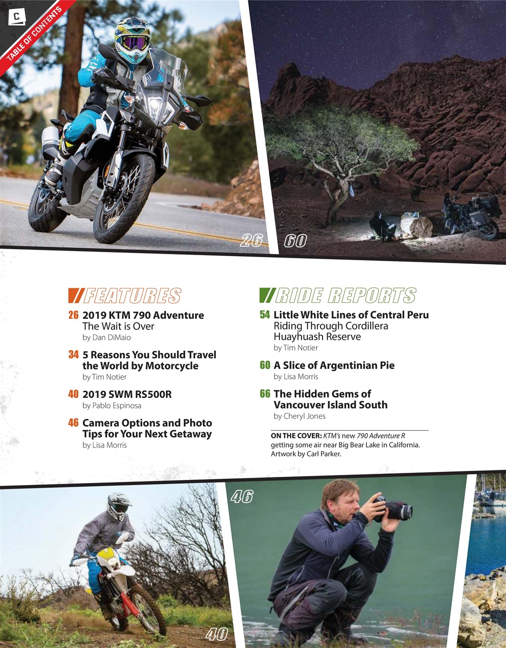 Adventure Motorcycle Preview Pages