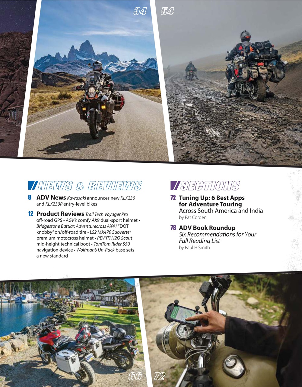 Adventure Motorcycle Preview Pages