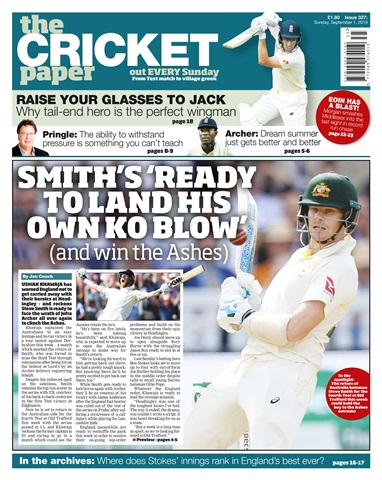The Cricket Paper issue 1st September 2019