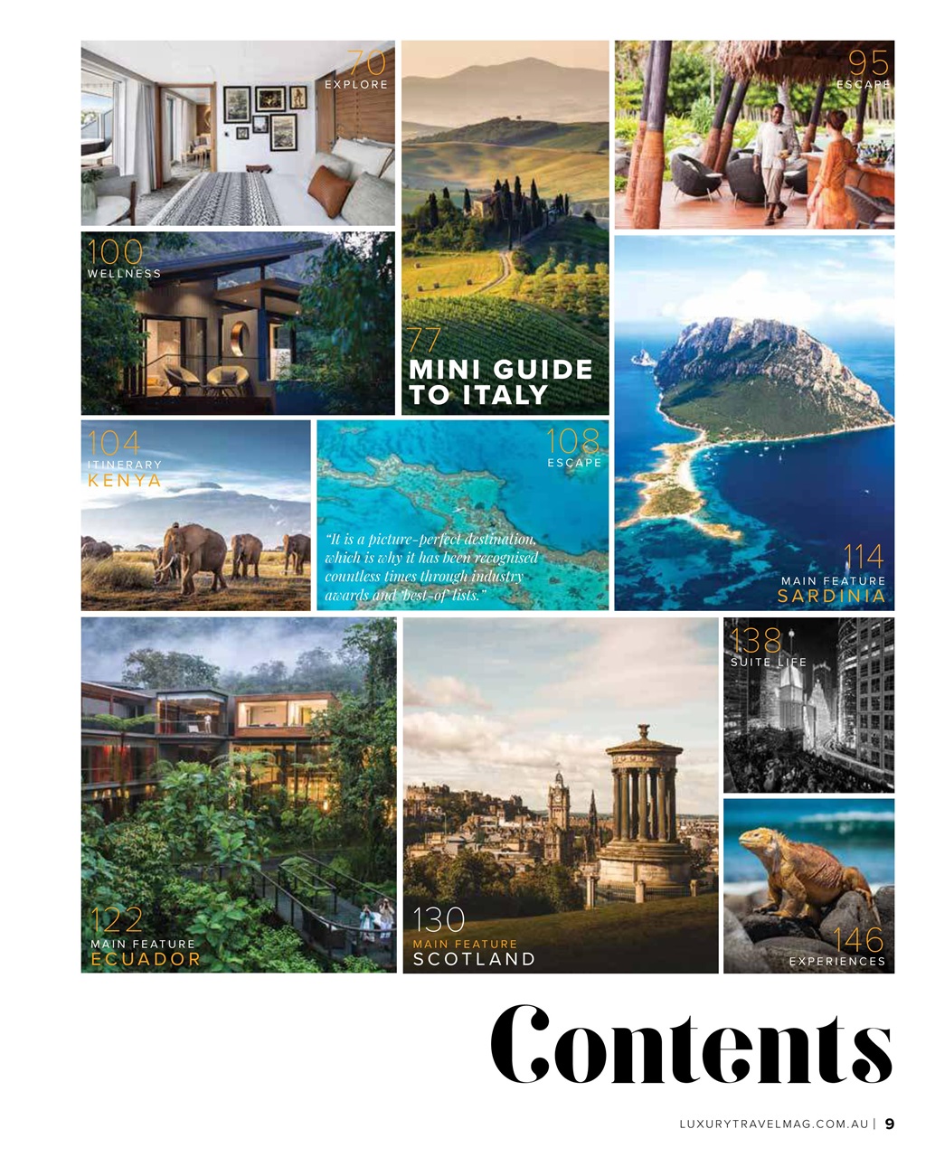 Luxury Travel Preview Pages